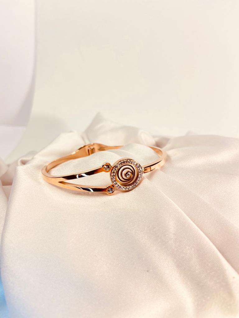 Pulsera Brazal ‘Torbellino’ Color Oro Rosado n3 - Imagen 3