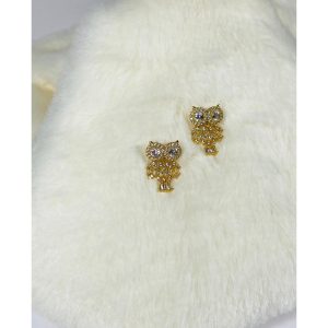 Aros Con Hermosa Forma de Buhos n5