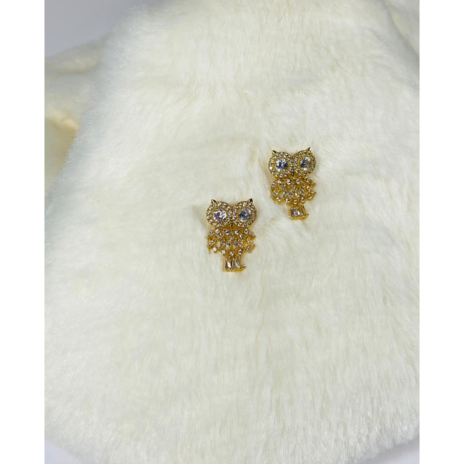 Aros Con Hermosa Forma de Buhos n5