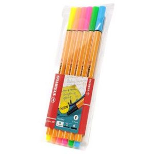 STABILO FINE 6PC NEON