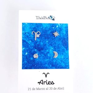 Pendientes constelación aries
