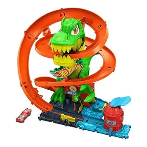 Hot Wheels T-Rex Batalla en Llamas Conjunto de Pista JBM73