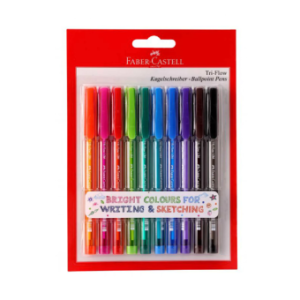 FABER BOLÍGRAFO 10PC TRIFLOW