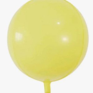 Globo  4D  ORBZ amarillo pastel 22″ – 2676-1