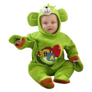 Disfraz osito color verde para bebés de 7 a 12 meses 187883
