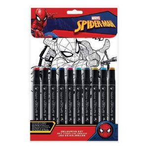 Set colorea dibujos Marvel Spiderman con 10 colores SP50043