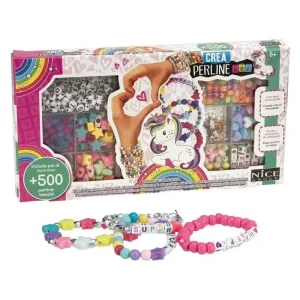 Set crear pulseras 500 piezas con temática de unicornio 87001 NICE