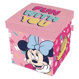 Cubo de tela para almacenaje Minnie Mouse 30x30x30cm WD14424 ARDITEX