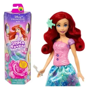 Disney Princess Spin y reveal Ariel La Sirenita con accesorios HTV88 MATTEL