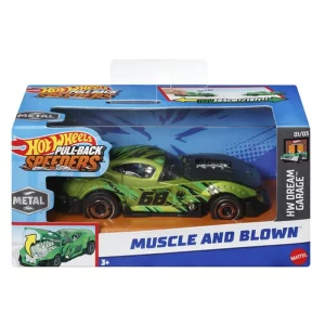 Hot Wheels Vehículo Muscle and Blown Verde Metálico HWH52 MATTEL