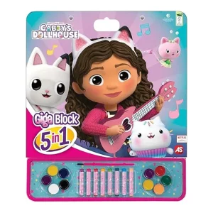 Cefa Toys Actividades Giga Block 5 en 1 La Casa de Muñecas de Gabby 21885