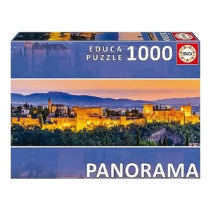 Educa Puzzle Panorámico Alhambra Granada 1000 Piezas 19576