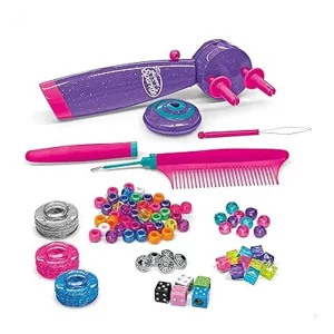 ColorBaby Shimmer ‘n Sparkle Set de Peluquería Infantil Trenzador de Pelo 47089