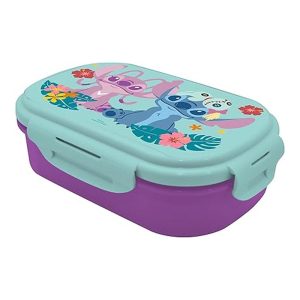 Kids Euroswan Fiambrera con cubierto Disney Stitch ST00091