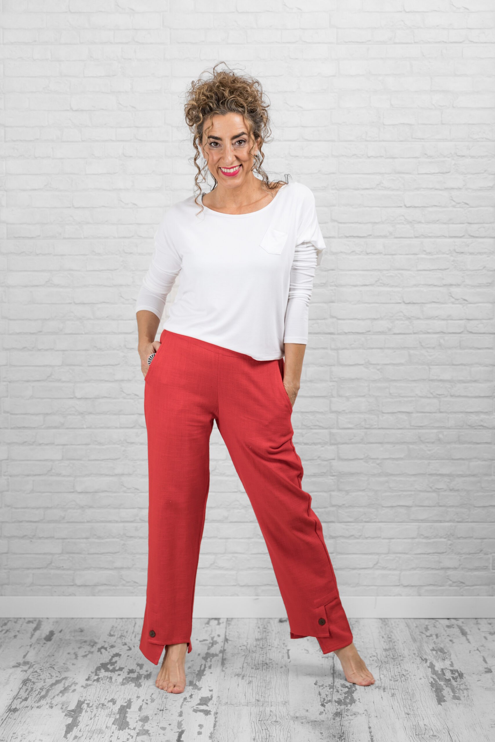 Kurta MONDRIAN ROJO – Dando un Paseo - Imagen 2