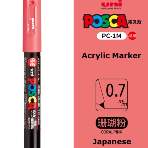 POSCA 1PC MARCADOR PEQ CORAL PINK