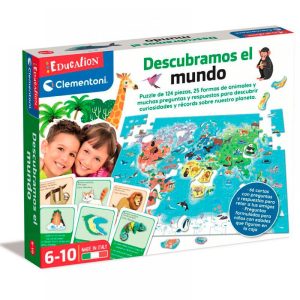 Puzzle de 124 piezas Descubramos el mundo con preguntas de animales