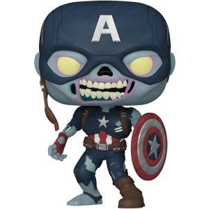 Funko POP Marvel de la serie What If 941 Capitán América Zombie