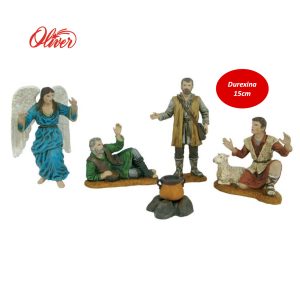 Anunciación figuras de belén navideño durexina 15cm Oliver