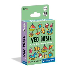Veo Doble juego de cartas de observación y rapidez de 2 a 6 jugadores